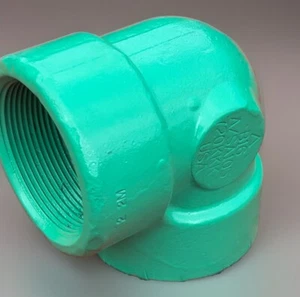 🔥2" 3000# Threaded (NPT) 90° Elbow A105 Forged Steel FS010921 Epoxy Coated Tool - Picture 1 of 9