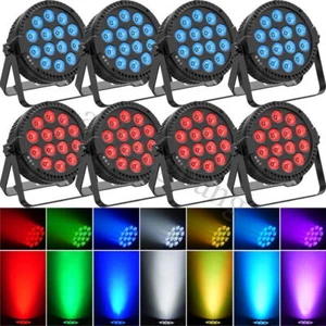 150W RGBW Par Can Light 14LED Stage Light DMX512 DJ Party Disco Wall Wash Lights - Picture 1 of 28