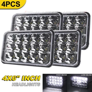 for Kenworth T800 1987-2023 W900 1981-2023 4pcs 4x6 inch Led Headlights - Picture 1 of 12