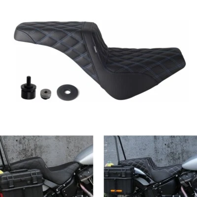 For Harley Street Bob FXBB FXBBS Softail FLSL 2018-2024 Club Style Gel Pad Seat - Image 1 of 4