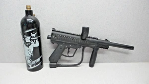 Semi-Auto JT Outkast Black Paintball Gun and tank untested (selling for parts) - Picture 1 of 24
