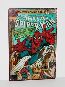 The Amazing Spider-Man Marvel Comics Gruppencover Repro Metall Poster 8 x 12 #186 - Bild 1 von 3