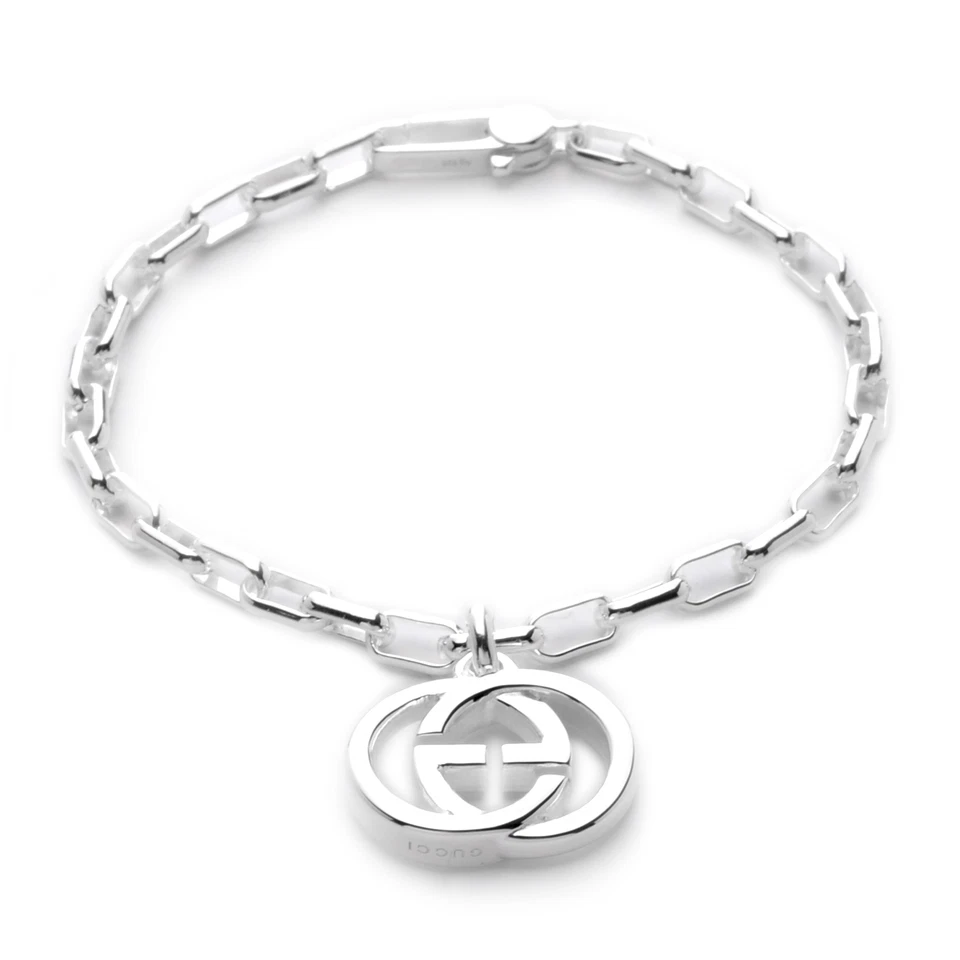 Gucci Men's Bracelet 925 Sterling silver 295711-J8400 8106-17 Newarticle