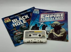 Star Wars: Empire Strikes Back & Black Hole BOOK & CASSETTE TAPE Read-Along 1983 - Bild 1 von 2