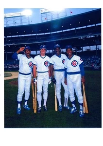 FOTO DEL EQUIPO DE CACHORROS DE CHICAGO 8X10 WILLIAMS SANDBERG DAWSON BANKS HOF BÉISBOL MLB - Imagen 1 de 1