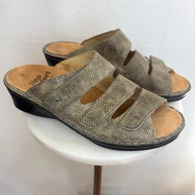 Sandalia de Cuero FINN COMFORT Andros Zapato Deslizable Soporte Cómodo EE. UU. 6/6.5 Foto 1 de 4