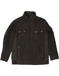 MICHAEL KORS Mens Utility Jacket UK 42 XL Grey Wool BD97 - Picture 1 of 3