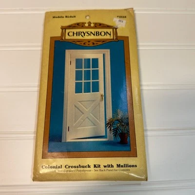 Chrysnbon Colonial Crossbuck Door Kits #2528 Dollhouse Miniatures 1:12 - Image 1 of 4
