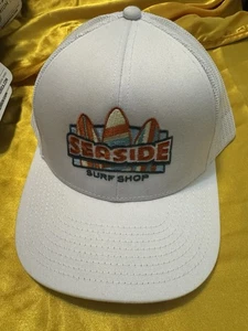 Gorra de golf blanca Cap America Seaside Surf Shop nueva con etiquetas - Imagen 1 de 8