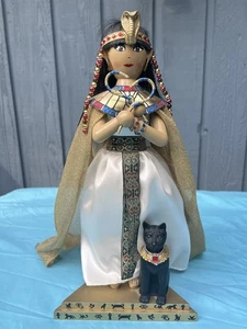 Vintage spektakuläre ägyptische Königin Kleopatra Nussknacker Figur Statue - Bild 1 von 13