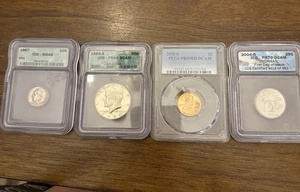 US Graded Coins - ICG/PCGS slabs. - Assorted. Lot Of 5 - Picture 1 of 13