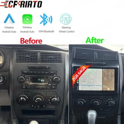 Apple CarPlay For 2005-2007 Dodge Charger Magnum Android Car Stereo Radio GPS FM Foto 1 de 4