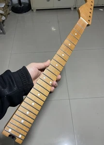 Reverse headstock 24fret floyd Roasted flame Maple guitar neck for charvel body- - Picture 1 of 9
