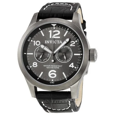 Reloj para hombre Invicta Specialty militar esfera gris cuero negro 10492 Foto 1 de 4