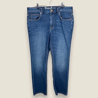 Tommy Bahama Authentic Straight Jeans Relax Blue Denim Cotton Blend Men 36x32 - Image 1 of 4