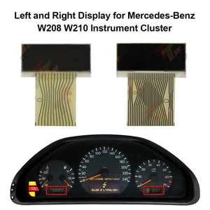 Temp and Clock Set Display for Mercedes W208 W210 W202 R170 Instrument Cluster - Bild 1 von 4