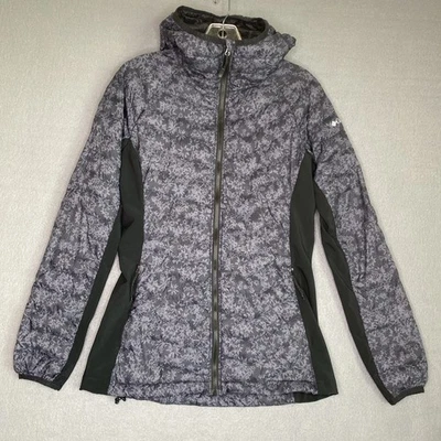 Chaqueta Columbia Puffer Mujer’s S Negra Gris Acolchada Con Capucha Ultraligera Gorpcore Foto 1 de 4