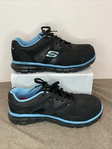 Damen-Arbeitsschuhe Größe 8 von Skechers mit flexibler Sohle. " Legierung Sicherheitskappe. Rutschfest - Bild 1 von 12