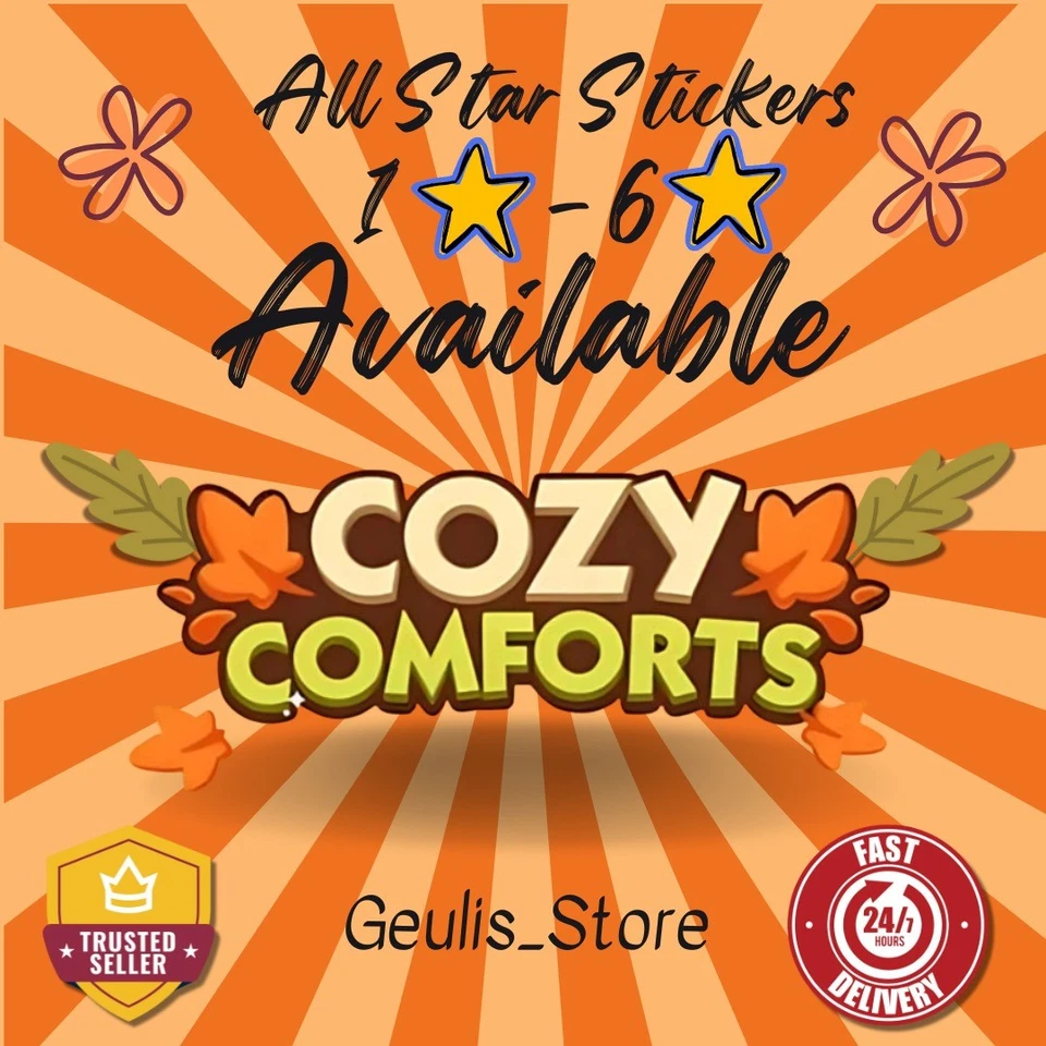 Álbum Cozy Comforts_Todas las pegatinas disponibles_Monopoly_GO_PEGATINAS⭐ Foto 1 de 1