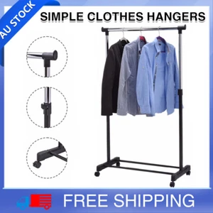 Clothes Garment Coat Hanger Rack Organizer Hat Hook Stand Shoes Storage Metal - Picture 1 of 9