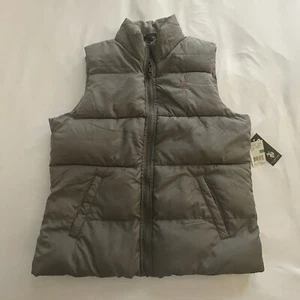 NEW U.S. Polo ASSN Puffer Vest Men Size Large Insulated Full Zip in Gray - Picture 1 of 9