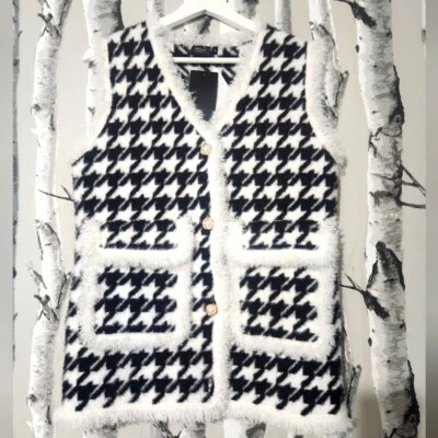 Chaleco con patrón de pata de gallo IRoo talla 6 Foto 1 de 4