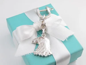 Tiffany & Co Silber Adler Schlüsselanhänger Schlüsselanhängsel Ring Box enthalten - Bild 1 von 7