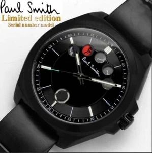 Reloj Paul Smith Five Eyes Sweep Segundo 20 Aniversario Negro Hecho en Japón - Imagen 1 de 7