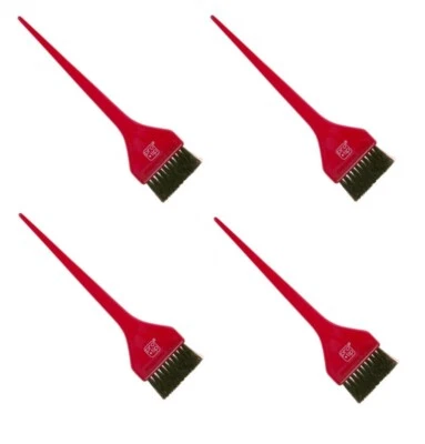 Paquete de 4 brochas de tinte grandes Pro Tip rojas Foto 1 de 2