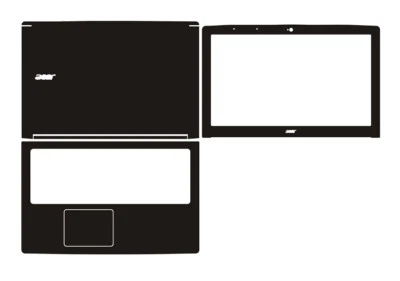 Carbon fiber Laptop Sticker Skin Guard for Acer VN7 592G 572G 592 572 15.6" 2015 - Image 1 of 4