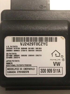 HOMELINK VW TOUAREG PHANTON PORCHE CAYENNE ·D0909511A HOME LINK Foto 1 de 4