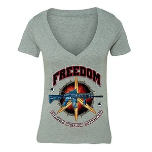 Freedom Power USA Vet T-shirt 2nd Amendment Rifle sniper AK47 MR AR15 USA Tshirt - Picture 1 of 1