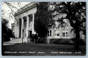 Clearwater FL Postcard RPPC Photo Pinellas County Court House Building c1940's - Picture 1 of 2