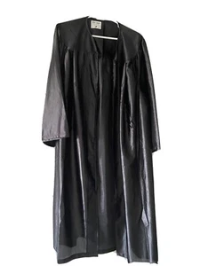 Herff Jones Black Graduation Gown Womens 5’5 to 5’6 - Picture 1 of 4