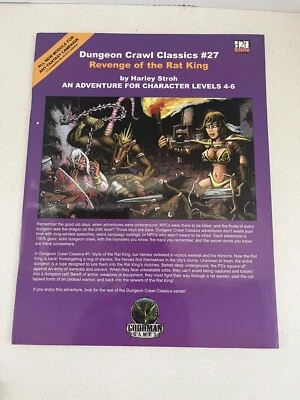 Dungeon Crawl Classics #27 Revenge of the Rat King para d20 D&D Goodman Games Foto 1 de 3