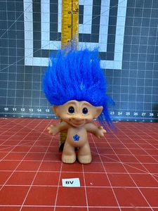 Muñeca Troll Treasure Ace Novelty Co 3" Pelo Púrpura Ojos Azules Diamante Wishstone por - Imagen 1 de 7