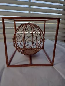 Metal Box With Metal Ball Decorative - Picture 1 of 3
