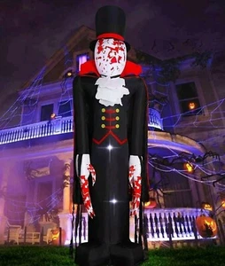 Halloween Neu Lulu Zuhause 9 Fuß Aufblasbar Riesig Aufblasbar Gesichtslos Blutiger Vampir - Bild 1 von 5