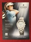 Paula Creamer For Citizen Eco-Drive Watch 2012 Print Ad - Great To Frame!