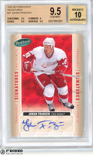 Johan Franzen RC BGS 9.5 w 10 Auto: 2005-06 Parkhurst Signatures Rookie POP 5
