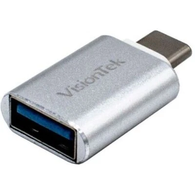 Visiontek 901223 USB-C Male to USB-A Female Small Block Adapter Plug N Play - Image 1 of 4