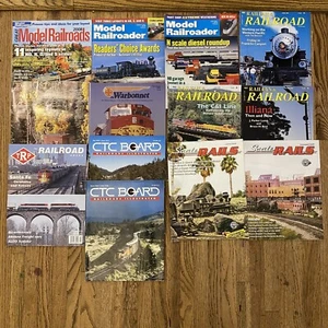 Lotnof 12 Random Train And Train Building Magazine Mixed Lot  - Picture 1 of 1