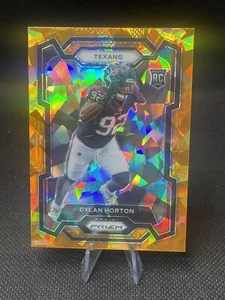 2023 Panini Prizm Dylan Horton Orange Cracked Ice Rookie RC #340 Houston Texans - Picture 1 of 2