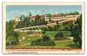 Postal de Old Fort on Mackinac Island Michigan - Imagen 1 de 2