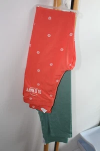Old Navy 2 Leggings Girls Size M 8 NWT NEW LOT 2 pieces peach green flowers - Picture 1 of 3