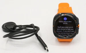Samsung Galaxy Watch Ultra 47mm Titanium Gray with Orange Band SM-L705U GPS+LTE - Photo 1 sur 11