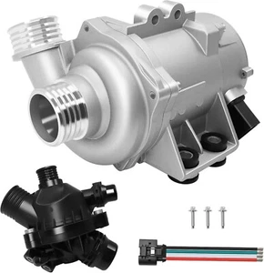 Water Pump w/ Thermostat & Bolt For BMW 128i 325i 328i 528i 530i X3 11517586925 - Picture 1 of 10