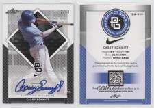 2016 Leaf Perfect Game National Showcase Black /50 Casey Schmitt #BA-080 Auto