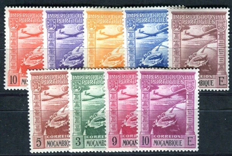 MOCAMBIQUE 1938 315-323 * TADELLOS SATZ AIRMAIL (F5018 Cover