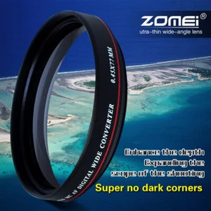 Zomei 0.45x Wide Angle Filter High definition digital lens for Camera DSLR 58mm - Picture 1 of 12